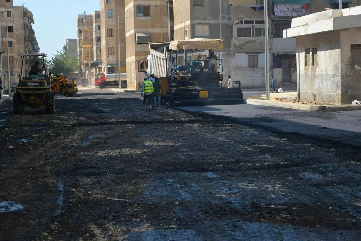 تطوير عدد من المناطق السكنية والشوارع في بورسعيد