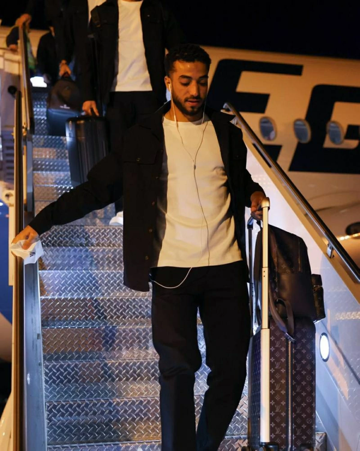 منتخب مصر يصل إلى <a href=