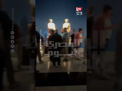 توافد الزائرين على المتحف اليوناني الروماني بالإسكندرية بمناسبة اليوم العالمي للمتاحف