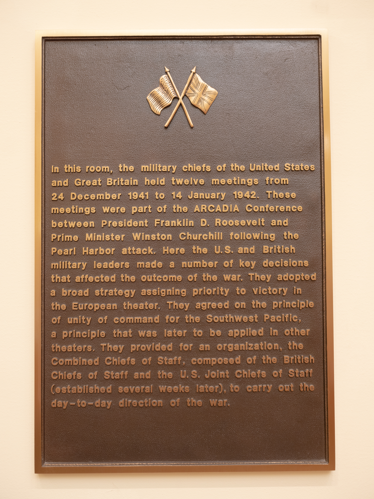 Historic Arcadia Conference Plaque