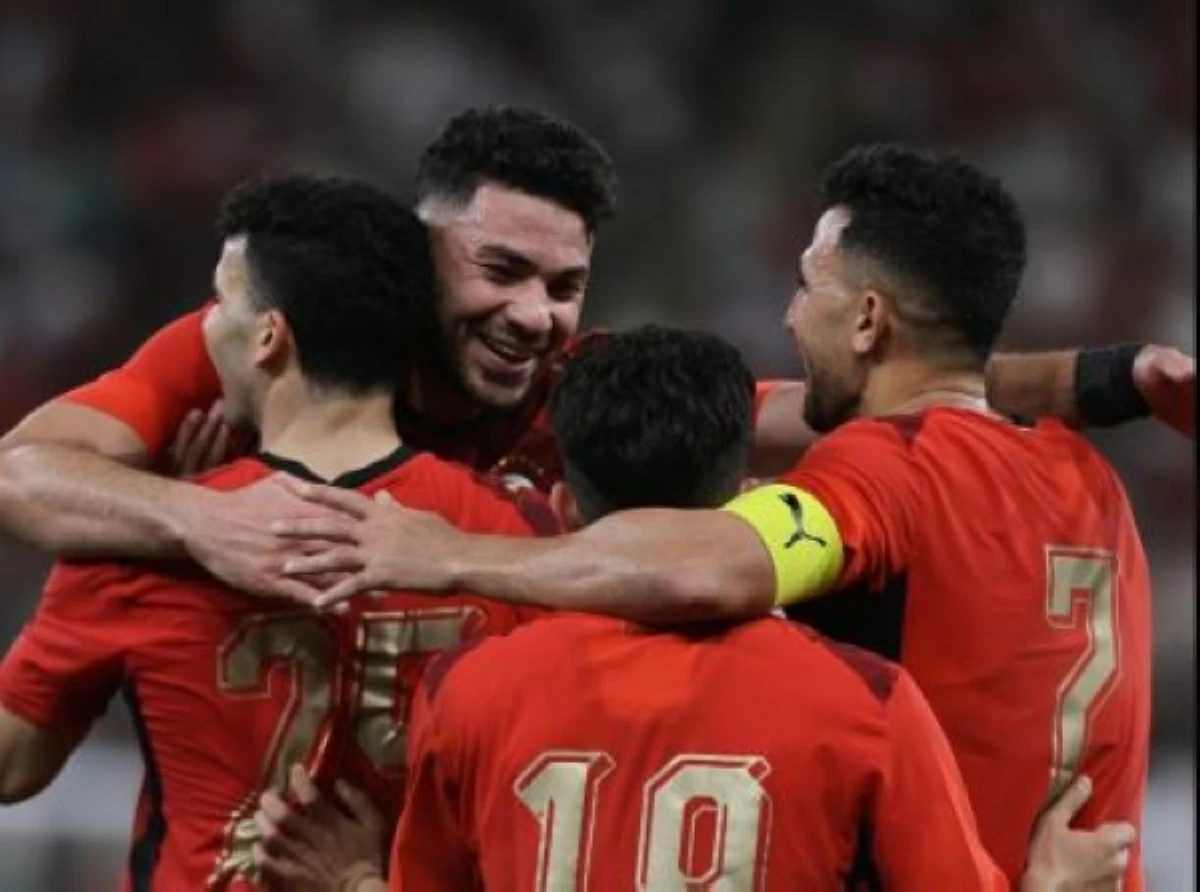 مباراة مصر و السعودية الودية استعدادا لكأس العالم ، حيث حقق منتخب مصر الفوز على السعودية بأربعة أهداف نظيفة - صورة أرشيفية